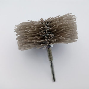 Plastic Rough Brush, Diameter 100 mm, Grit size 120 µm, for Cleaning wood