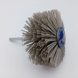 Plastic Rough Brush, Diameter 80 mm, Grit size 120 µm, for Cleaning wood