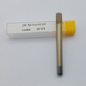 CNC Router Cutting Tools, Brazed Coarse Diamond Sand Flat Straight Cutter (EM) For Marble – Diameter 6mm.