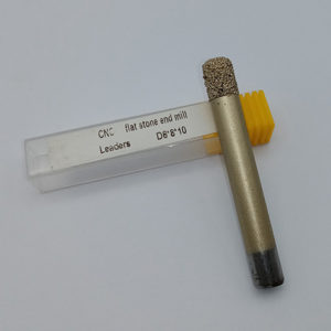CNC Router Cutting Tools, Brazed Coarse Diamond Sand Flat Straight Cutter (EM) For Marble – Diameter 8mm.
