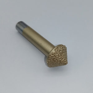 CNC Router Cutting Tools, Brazed Coarse Diamond Sand V-bit °90 Diameter 16mm For 2D & 2.5D & 3D Engraving.