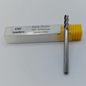 CNC Router Cutting Tools, Carbide End Mill Single Flute Spiral Cutter For Aluminum – Diameter 4mm.