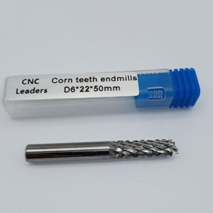 CNC Router Cutting Tools Solid Carbide Corn Teeth Milling Cutter For Plywood – Diameter 6mm.